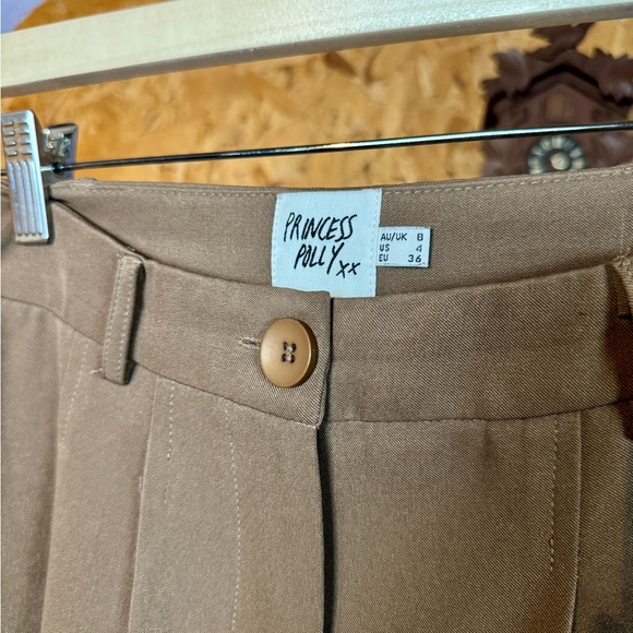 Princess Polly Tan Dress Pants for Women - Picture 2 of 3